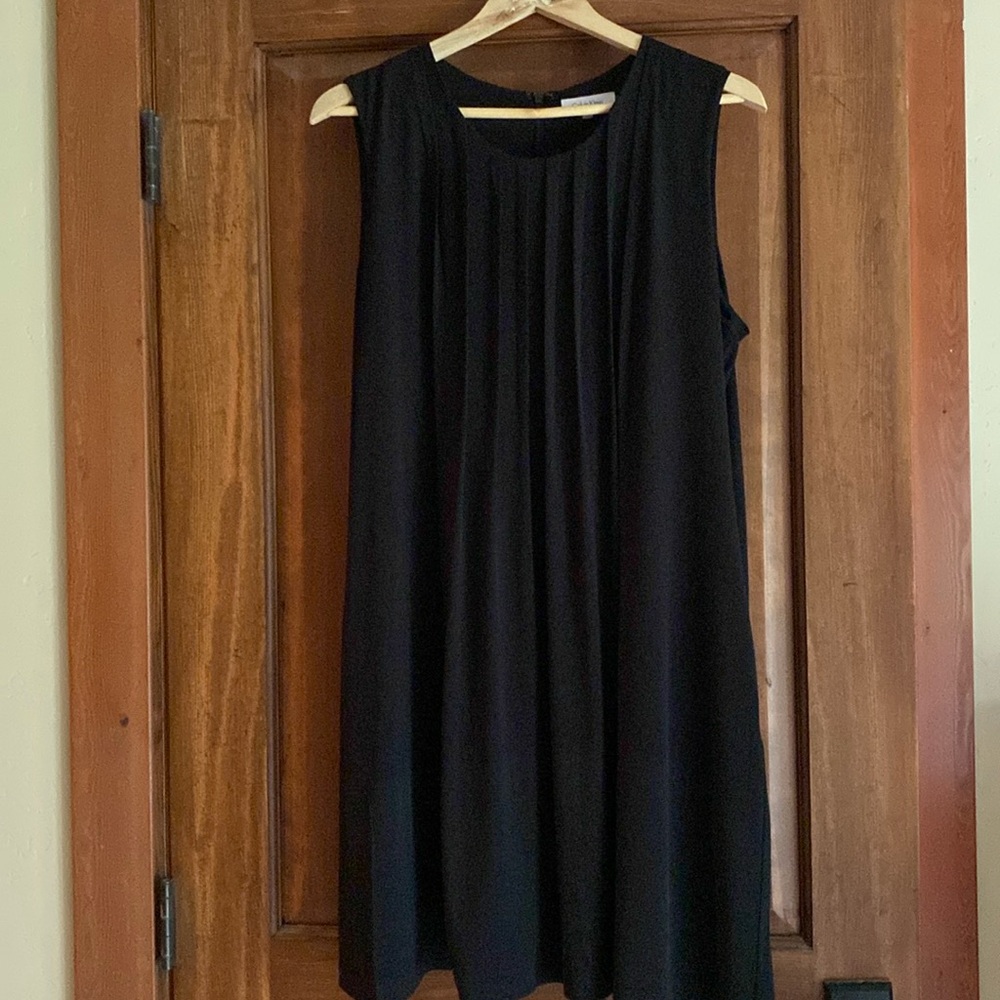 Calvin Klein Pleated Shift Dress